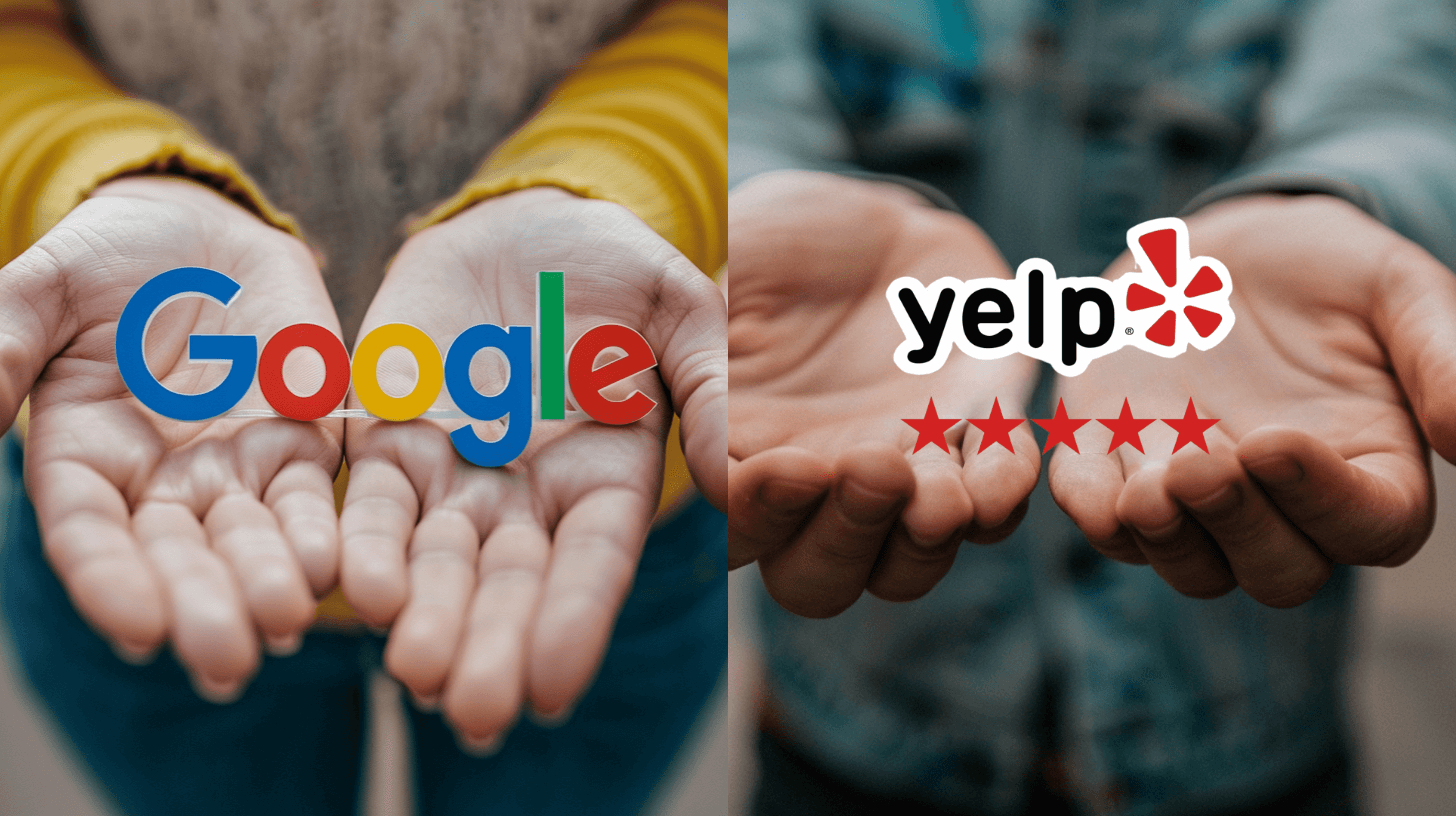 Google and Yelp Being Compared Side-by-Side