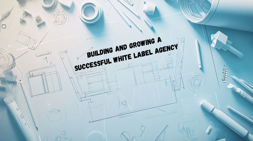 Blueprint titled 'Building and growing a successful white label agency'